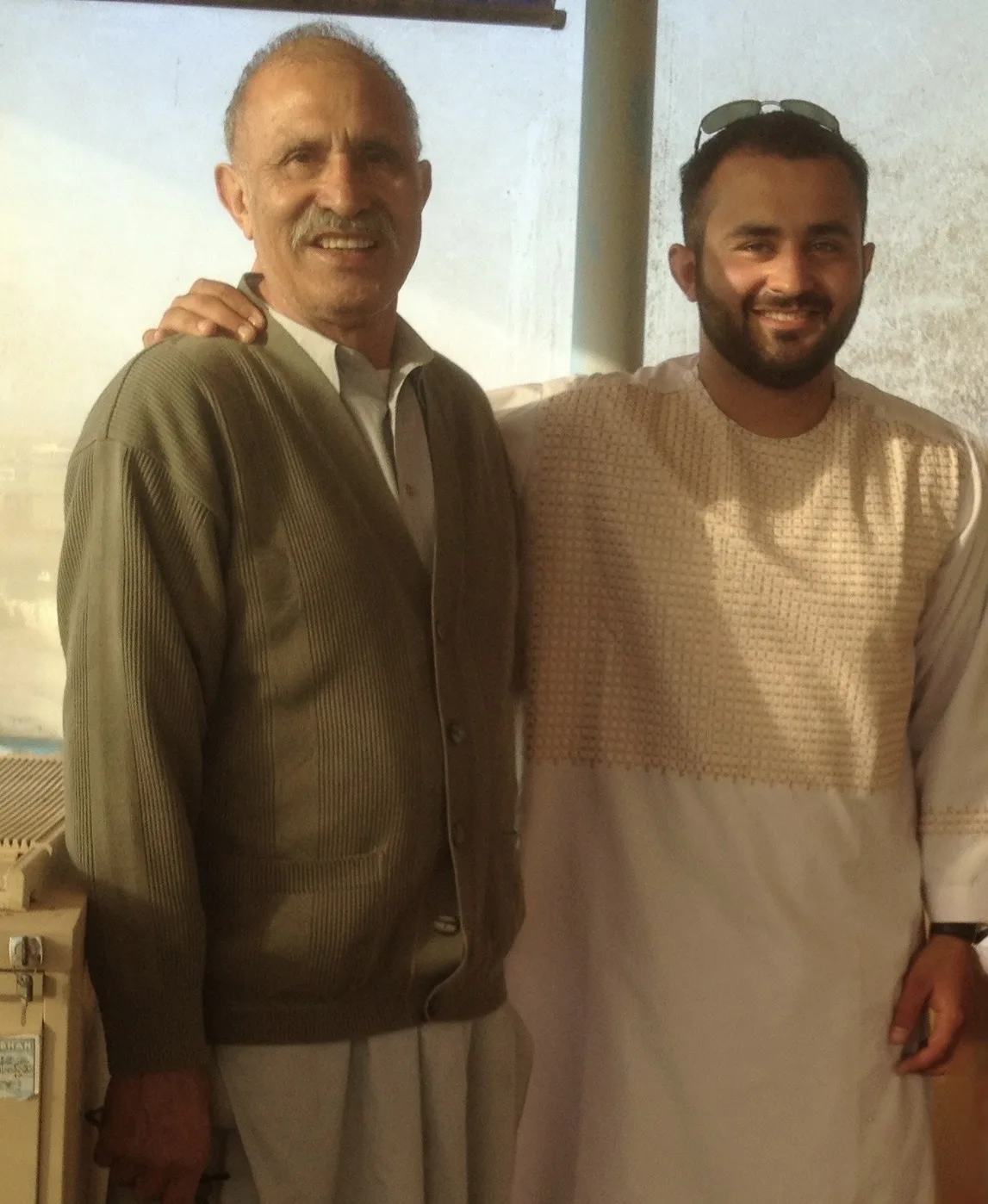 Family connection during a Kandahar Airfield visit